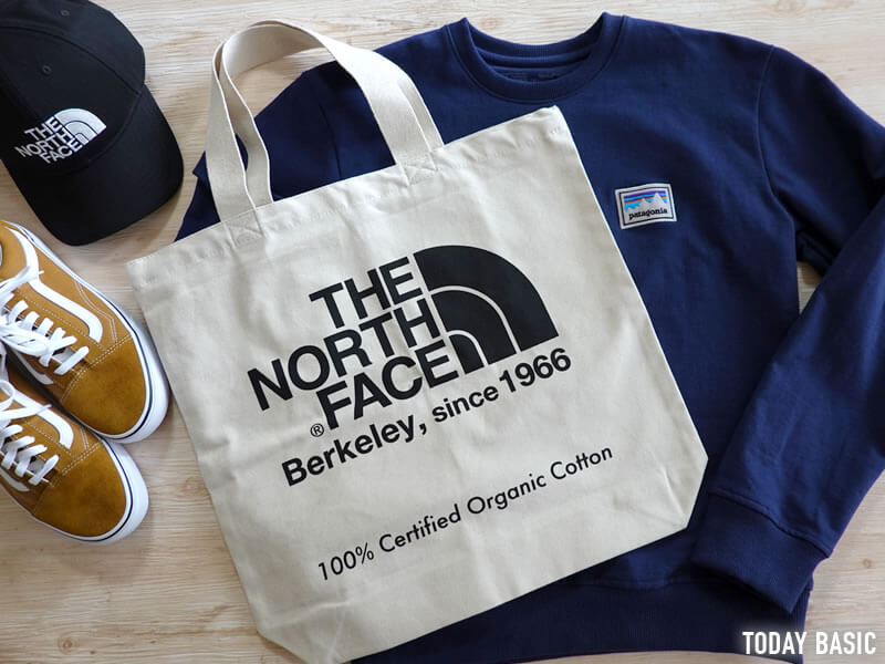 キャンバストートバッグのおすすめブランド「ノースフェイス・TNFオーガニックコットントート」の画像